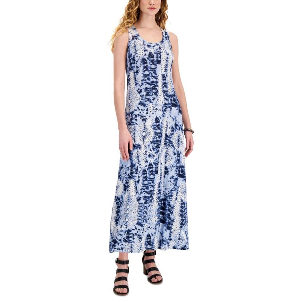 Style & Co Petite Tie Dye Maxi Dress